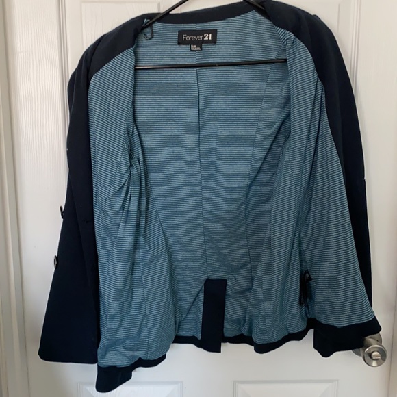 Forever 21 Dark Blue Blazer - Picture 3 of 3